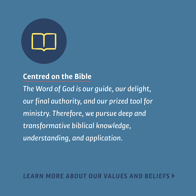 SMBC Values - Centred on the Bible
