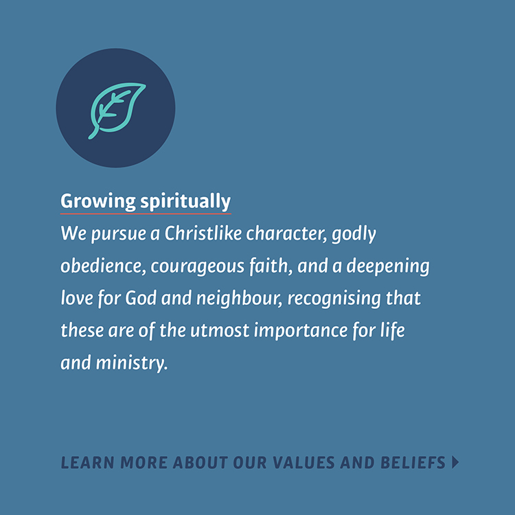 SMBC Values - Growing spiritually