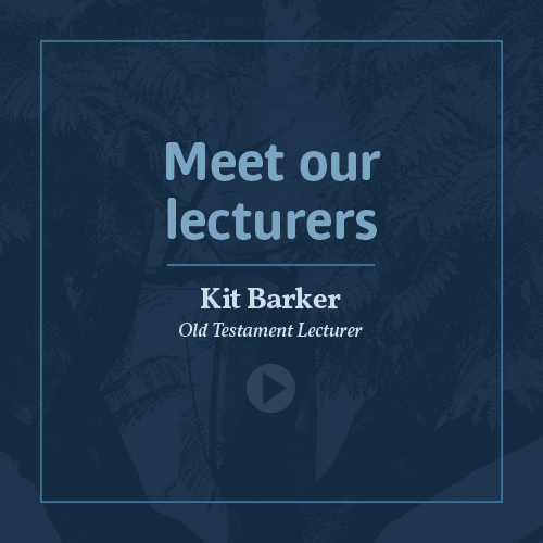 Meet our lecturers - Dr Kit Barker