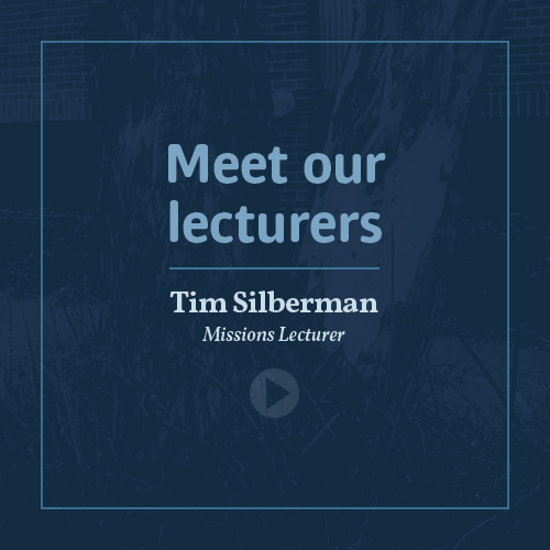 Meet our lecturers - Dr Tim Silberman