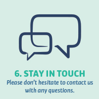 6. Stay in touch