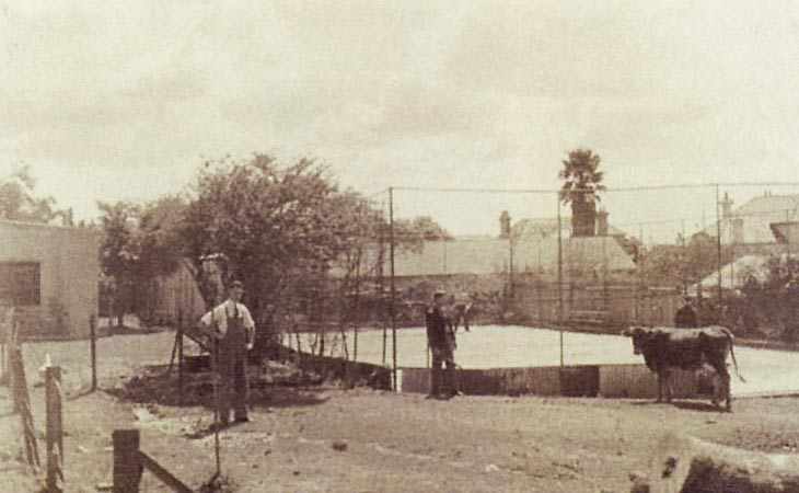 1940s Tennis Court and Lower Dorm